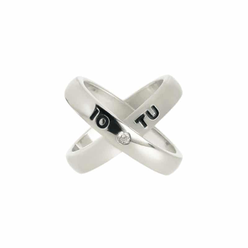 I You Crossed Silver 925 ring Thais Bernardes Jewellery