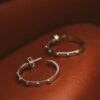 orecchini hoops in argento 925