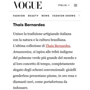 Vogue Gioielli thais Bernardes