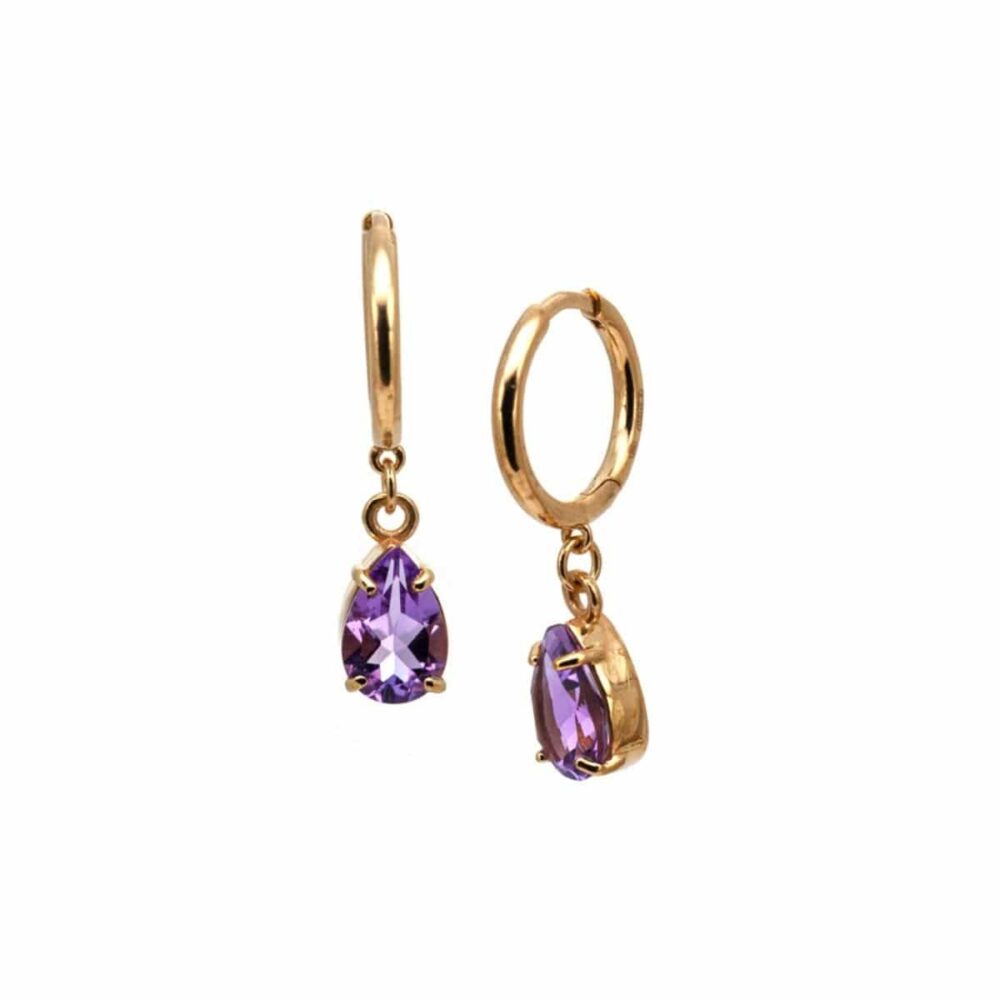 dream colours amethyst earrings. Thais Bernardes jewellery