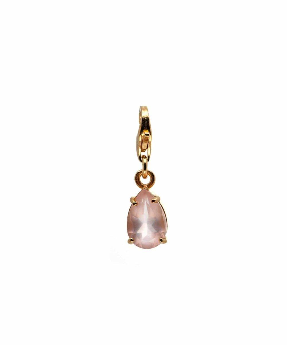 Thais Bernardes jewellery rose quartz charm
