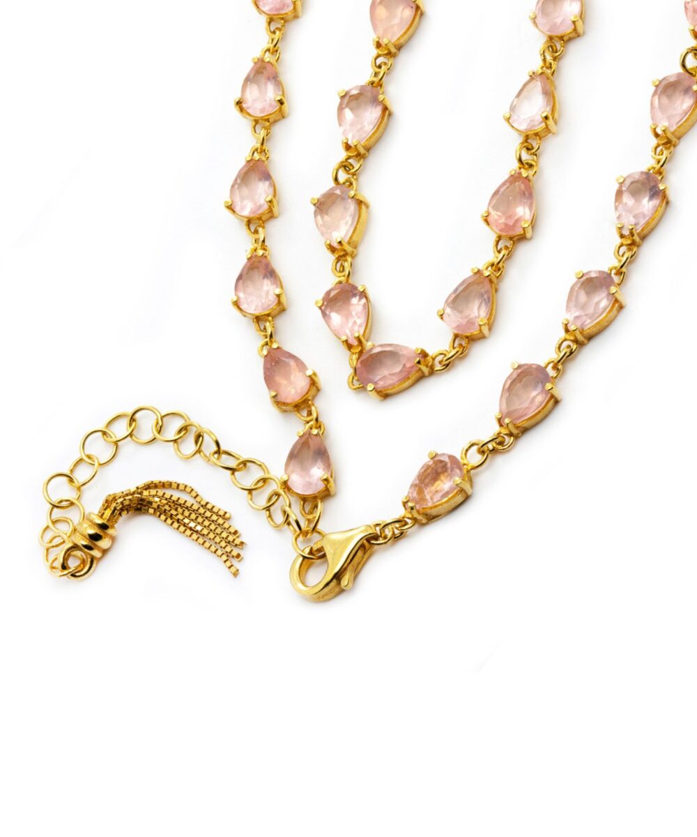 Collana Tennis Colors Quarzo Rosa - Immagine 4