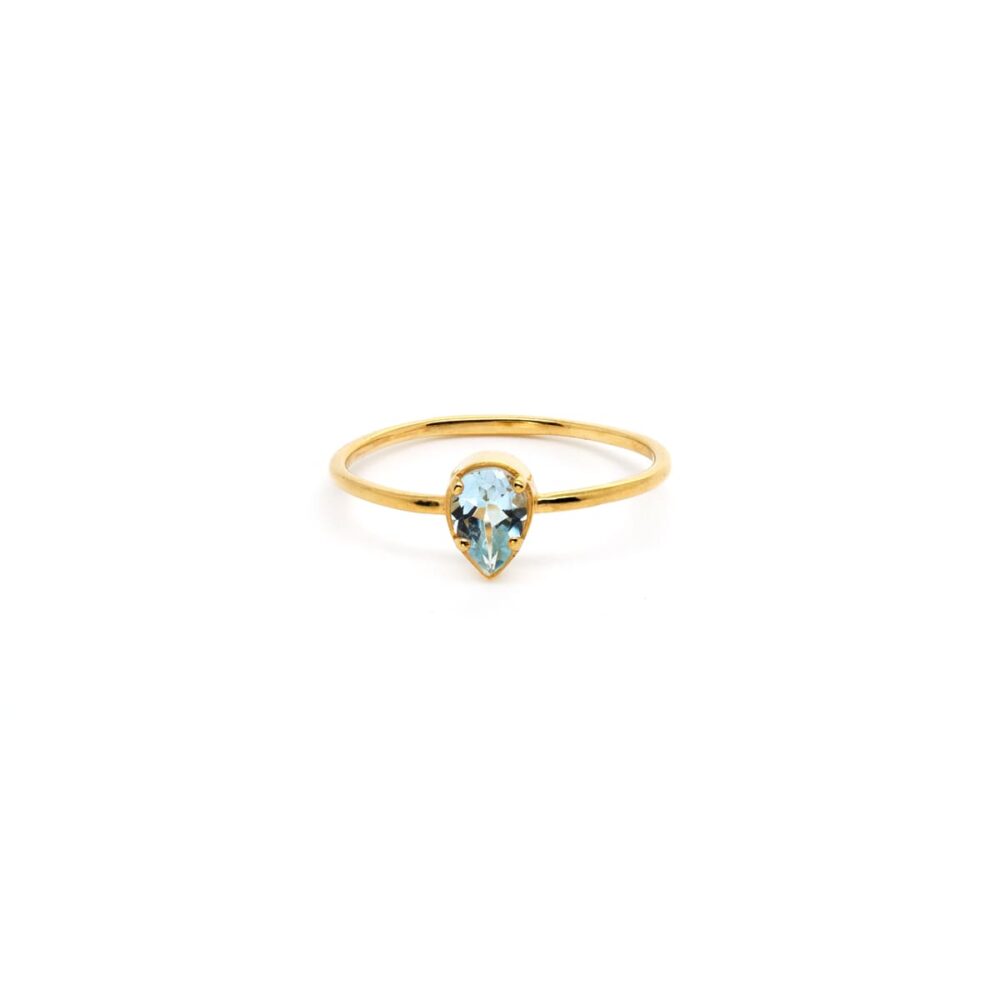 Fedina ring with blue topaz. Thais Bernardes Jewellery