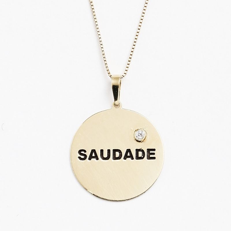 Collana Medaglietta Saudade