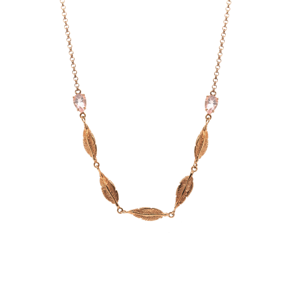 Collier ras du cou en plumes