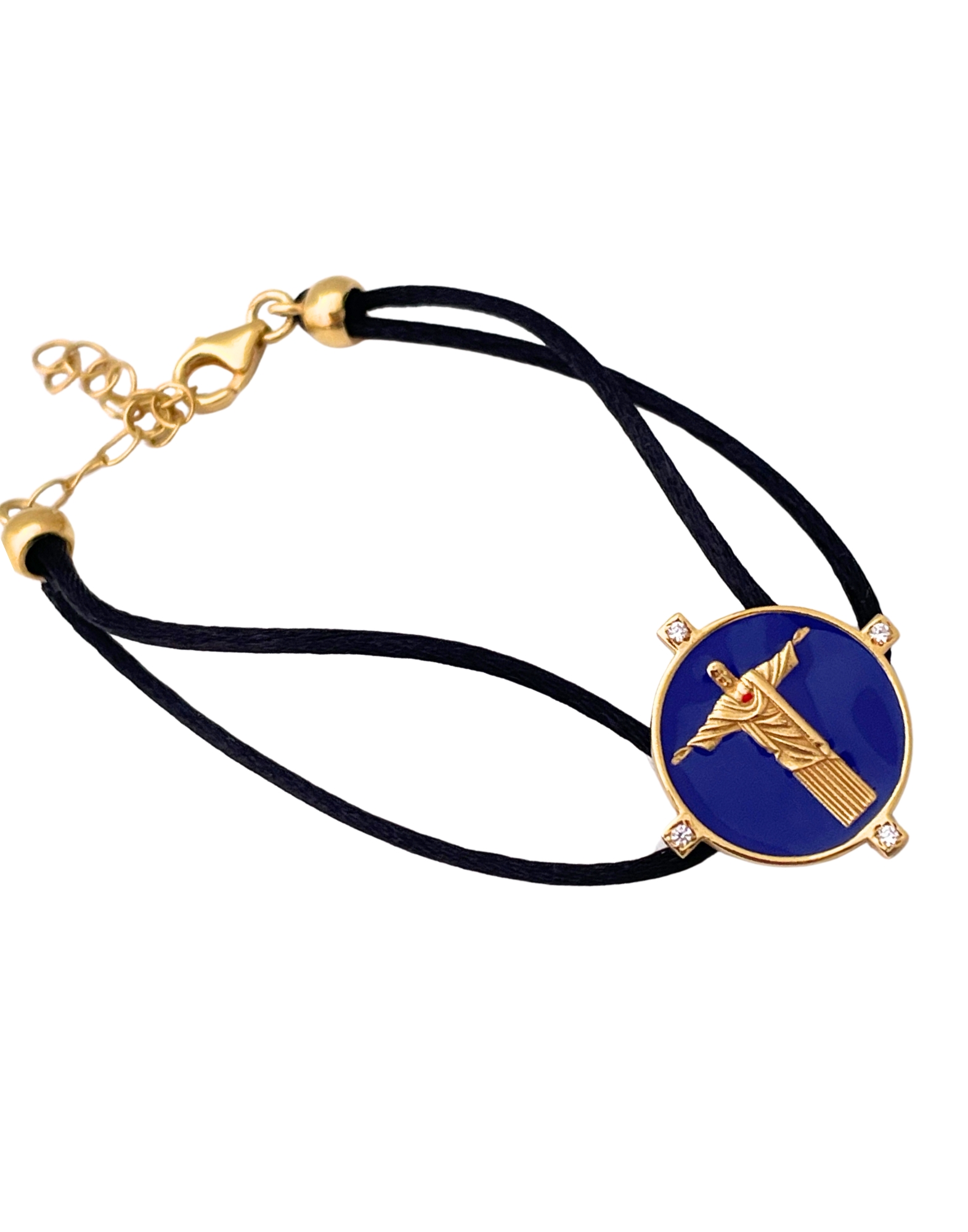 Bracelet Cordon Corcovado Bleu