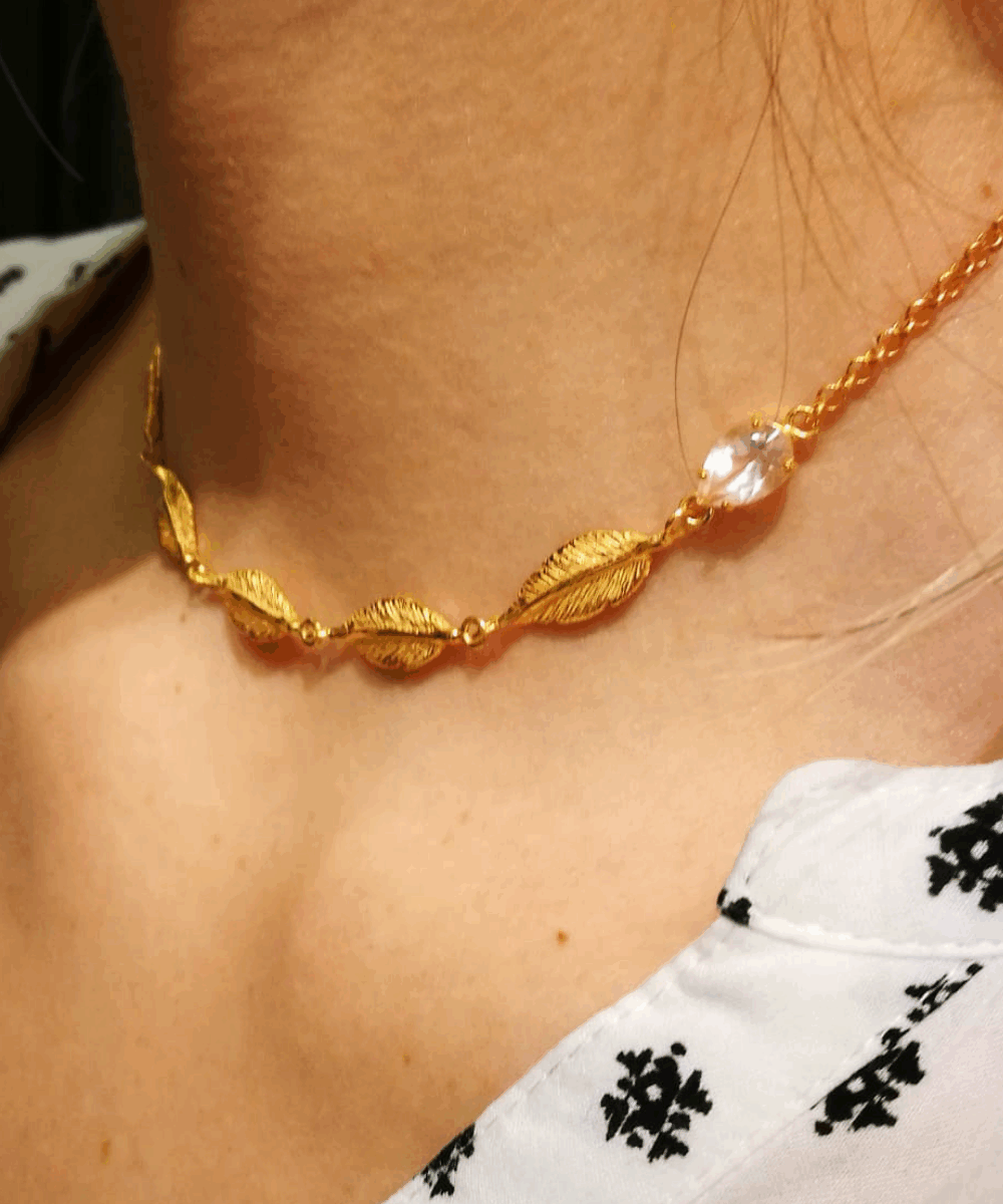 Collana Choker Piume – Image 2
