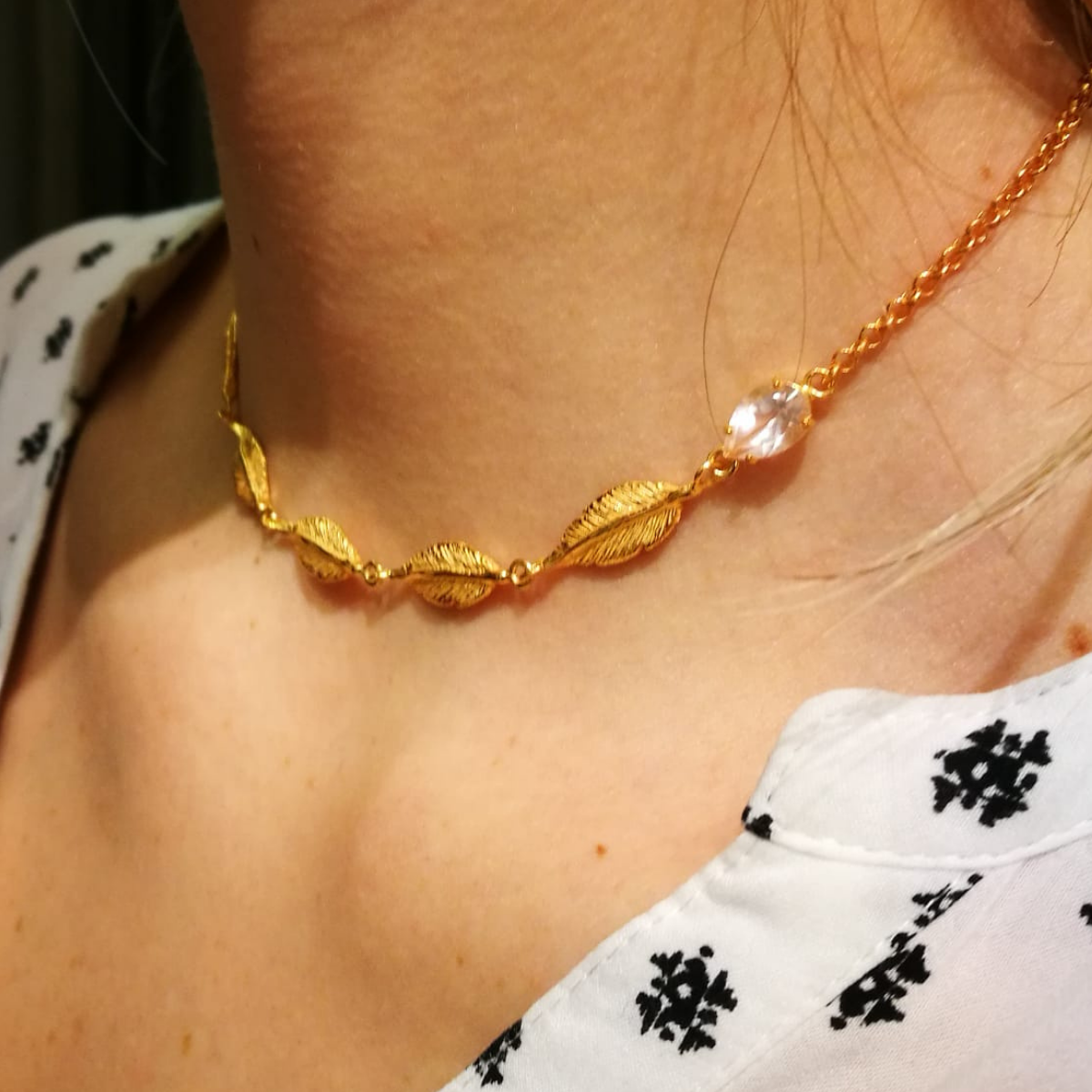 Collana Choker Piume – Image 2