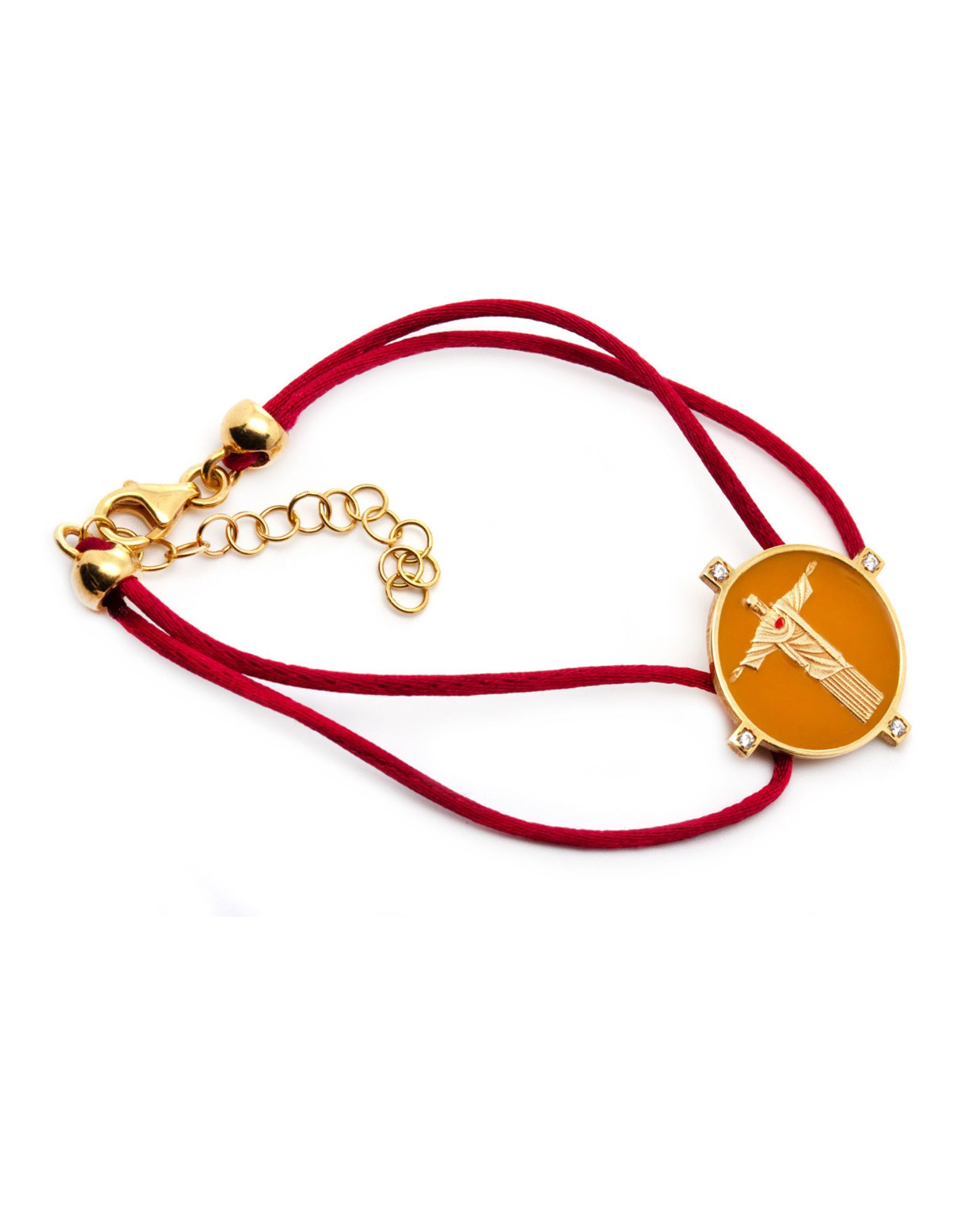 Bracelet en cordon Corcovado jaune