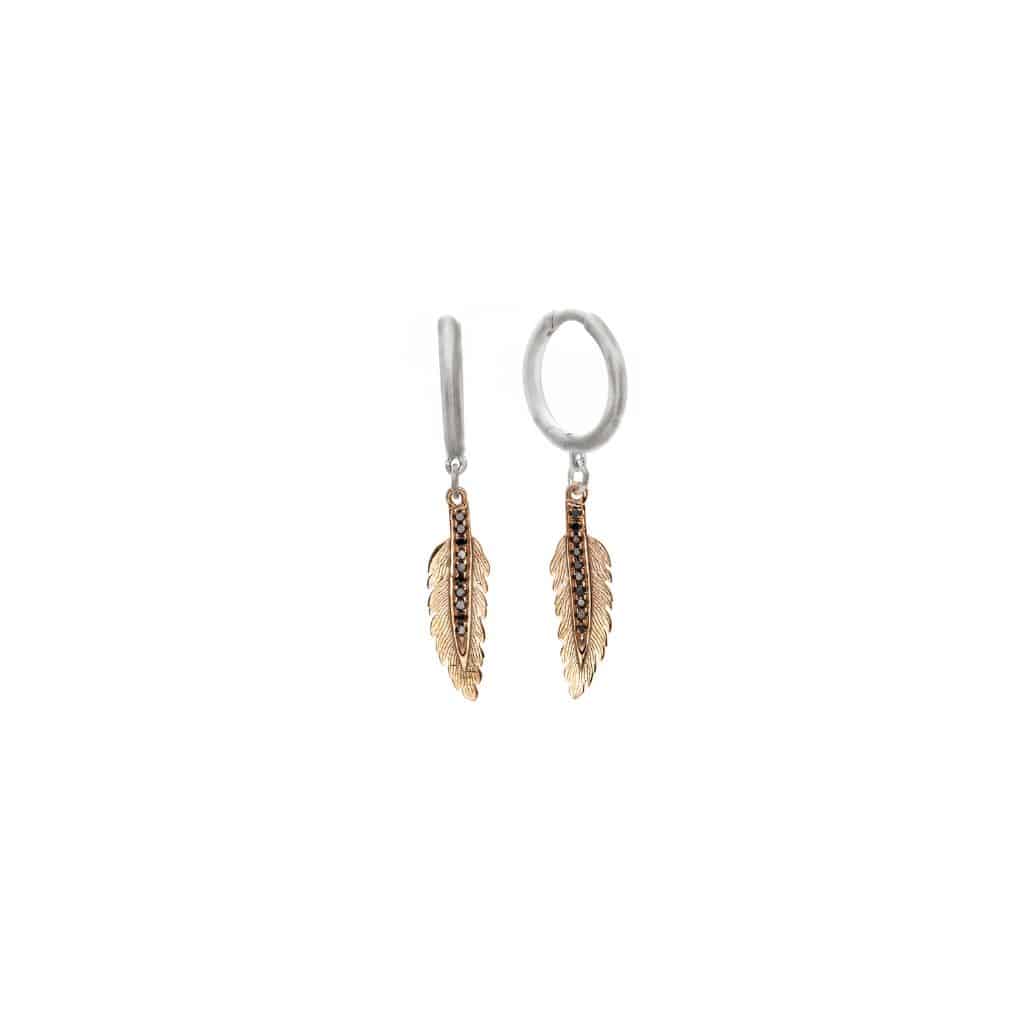 Boucles d'oreilles Plumes Amazone Petites