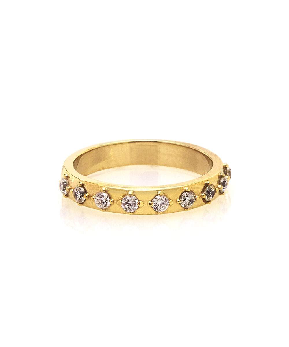 Anello Fede con Pietre – Image 2