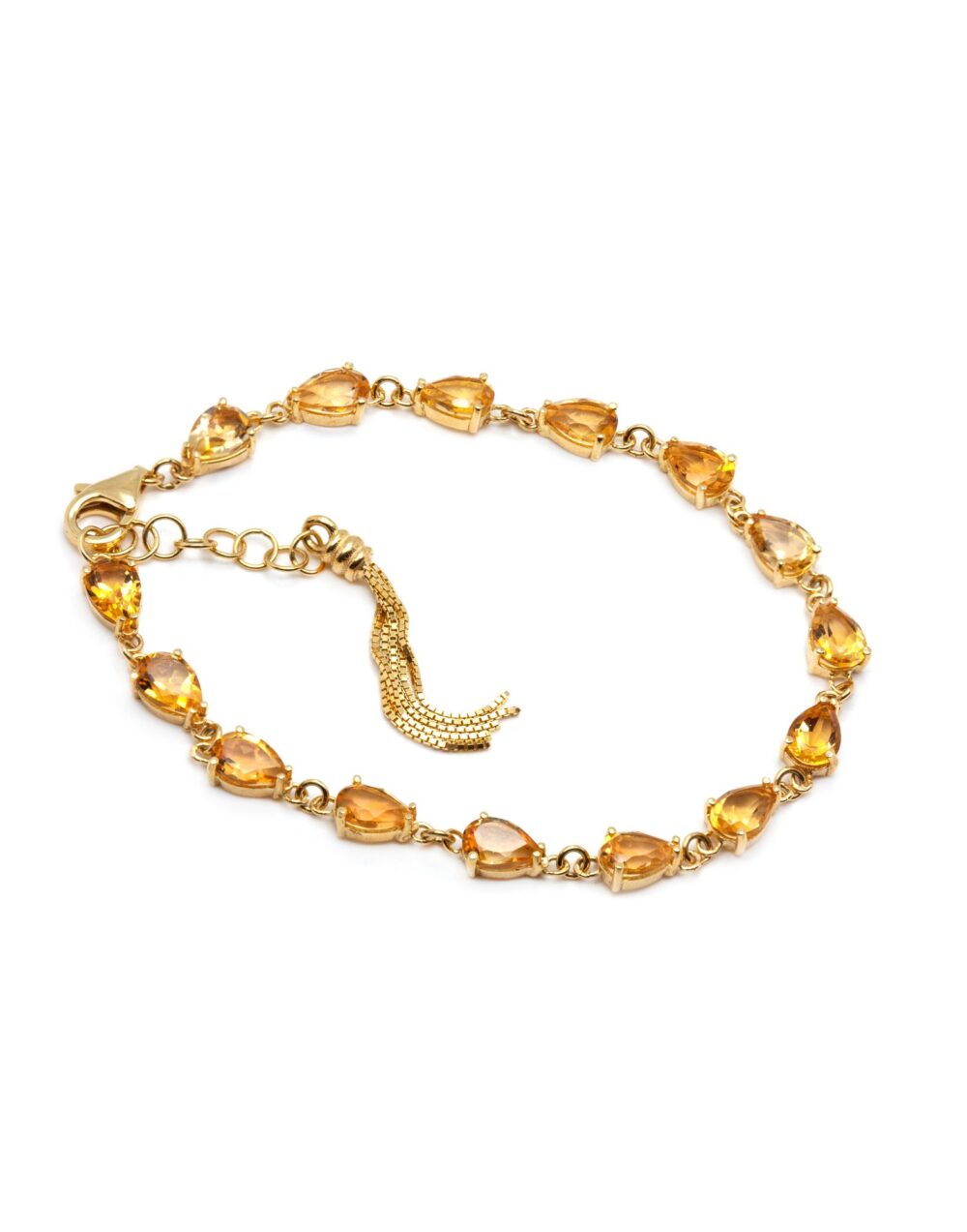 Tennis-Citrin-Armband