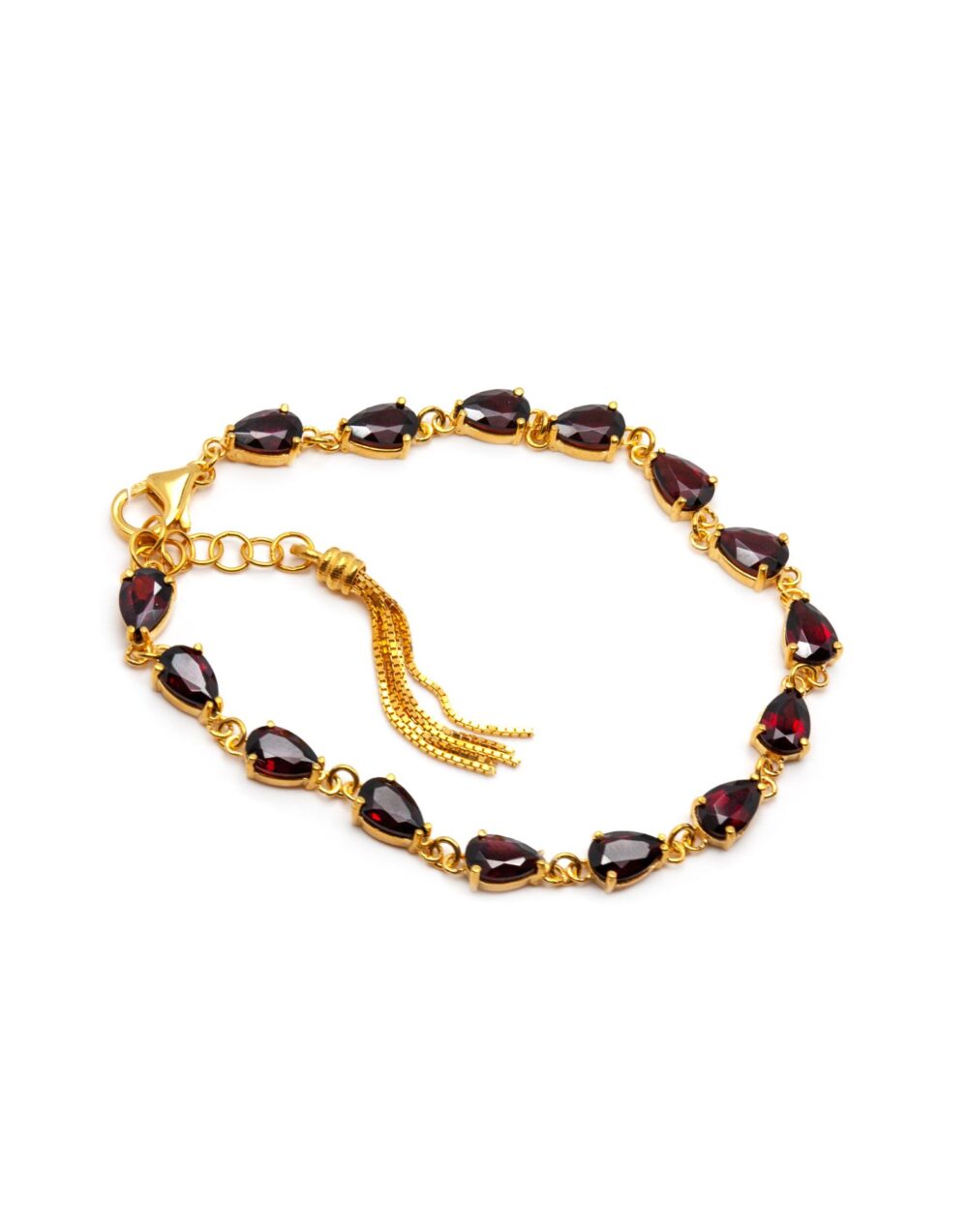 Tennis-Granat-Armband
