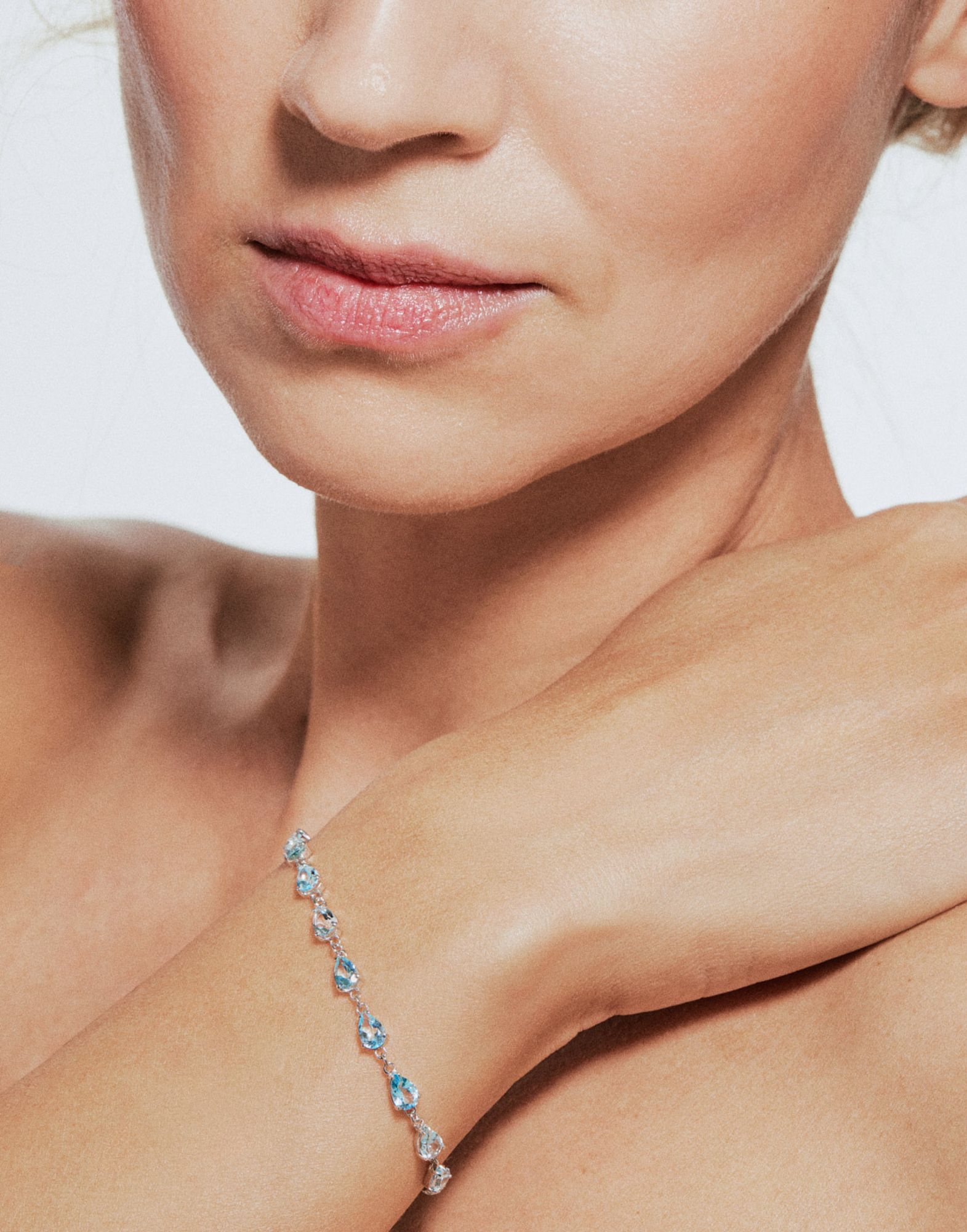 Bracciale Tennis Topazio Azzurro – Image 2
