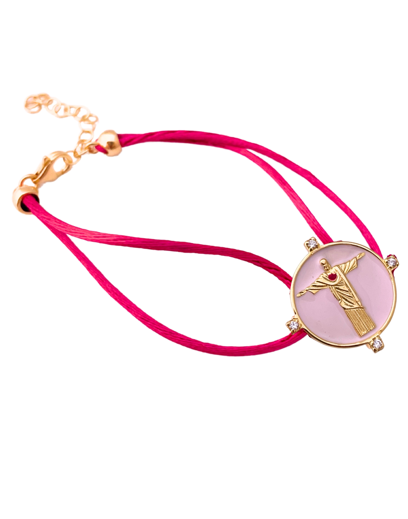 Rosa Corcovado Cord-Armband
