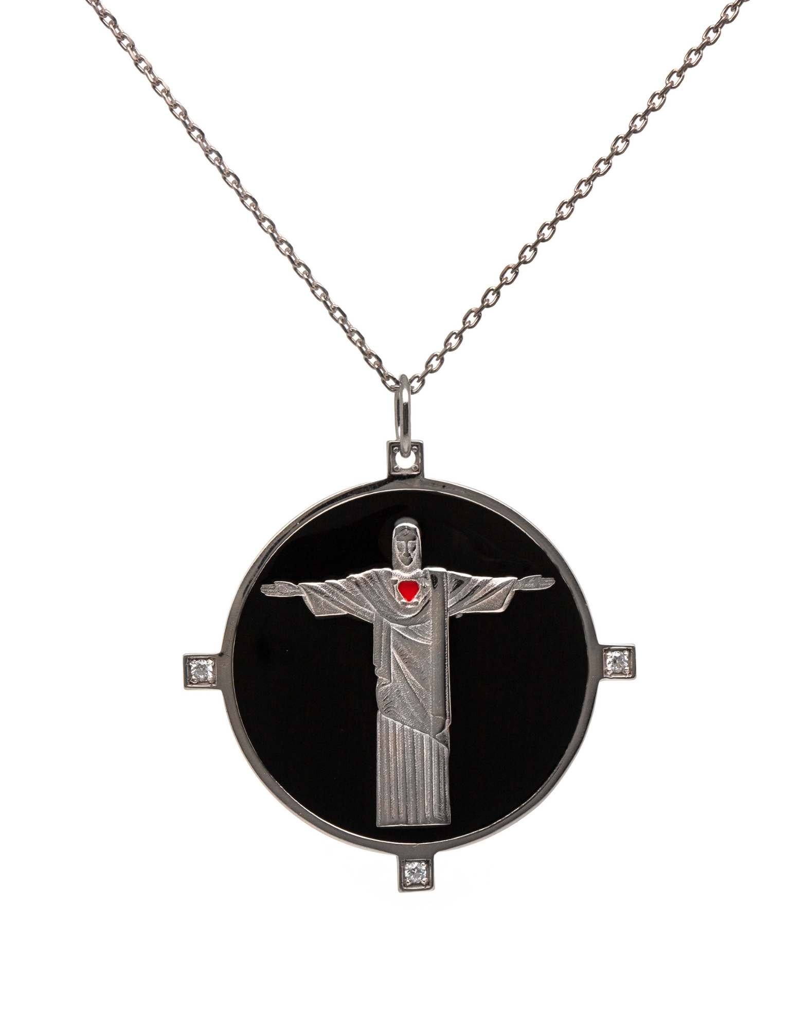 Collier Corcovado Noir – Symbole de Protection et de Force Intérieure