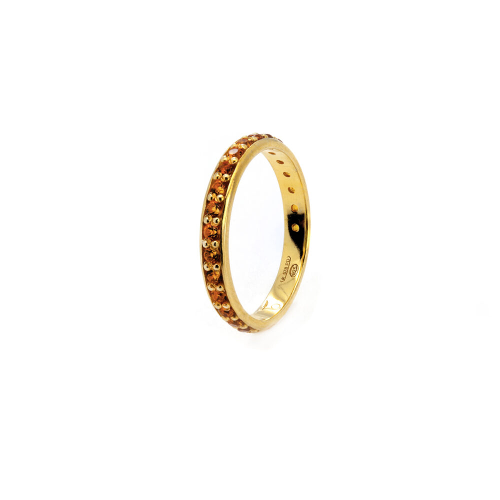 Anello Veretta Citrino