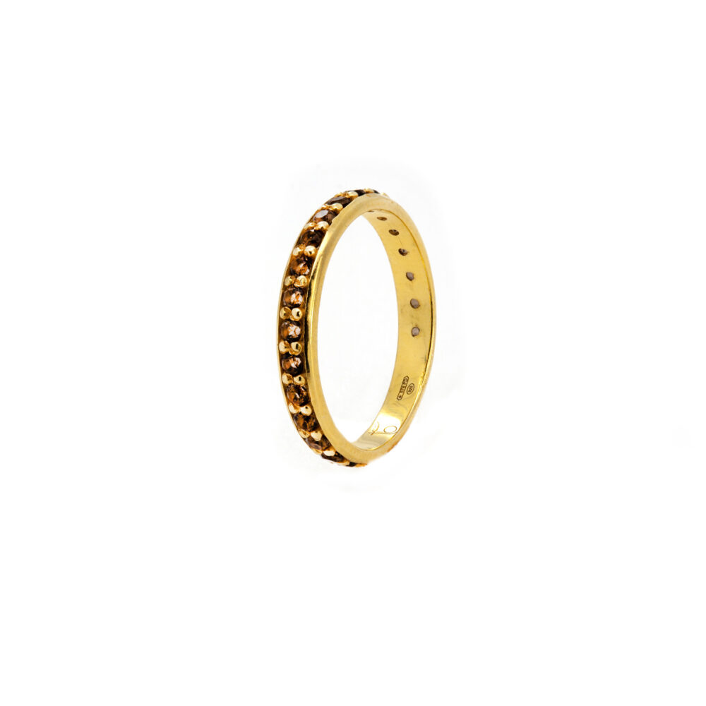 Anello Veretta Quarzo Fume