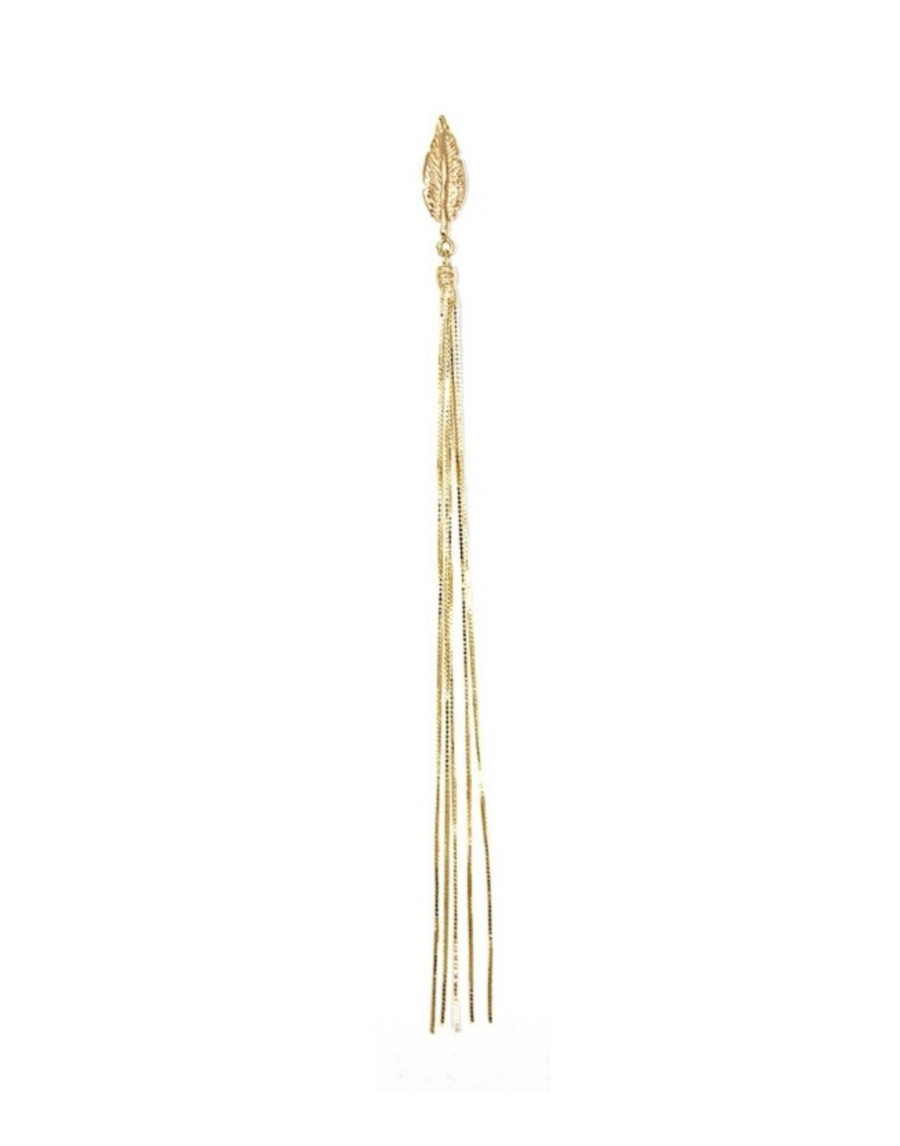 Mono Earrings Feathers and Venetian Fringes
