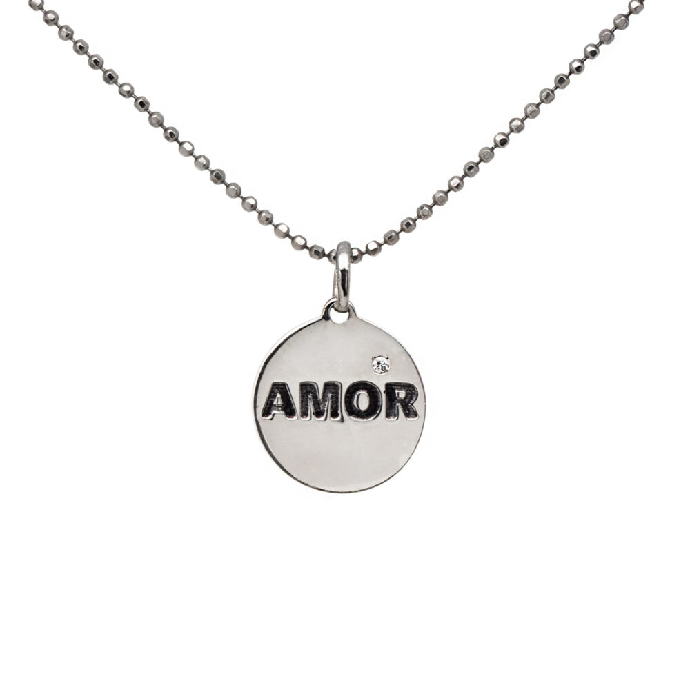 AMOR Medal Necklace