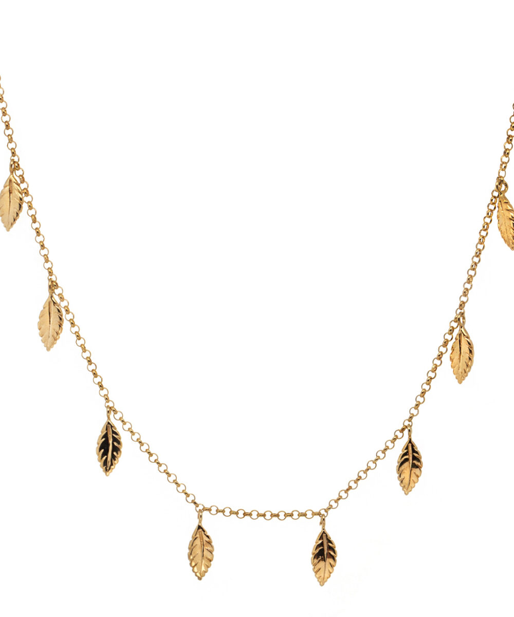 Collana Girocollo con Mini Piume