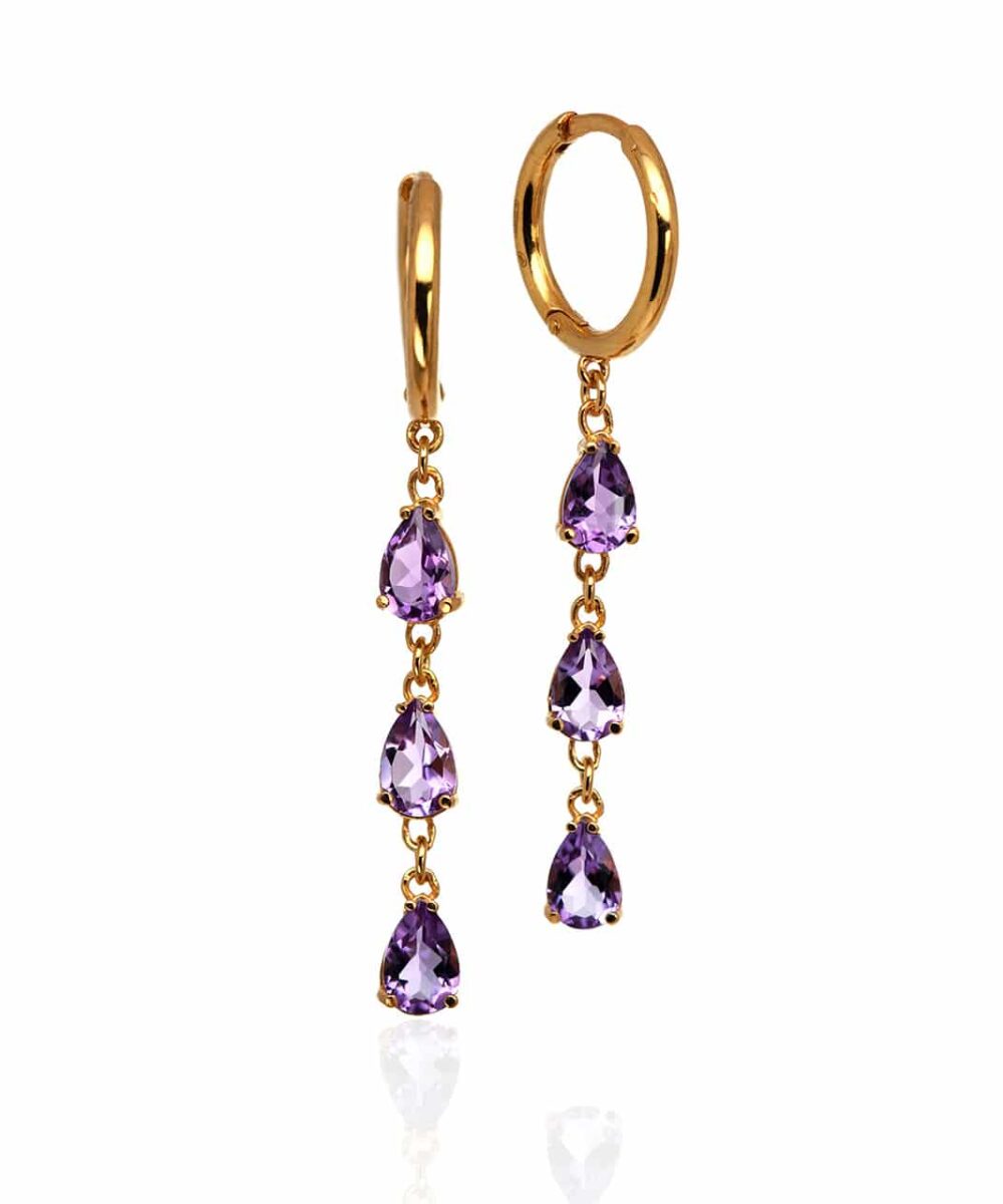 Dream Colors Amethyst Earrings