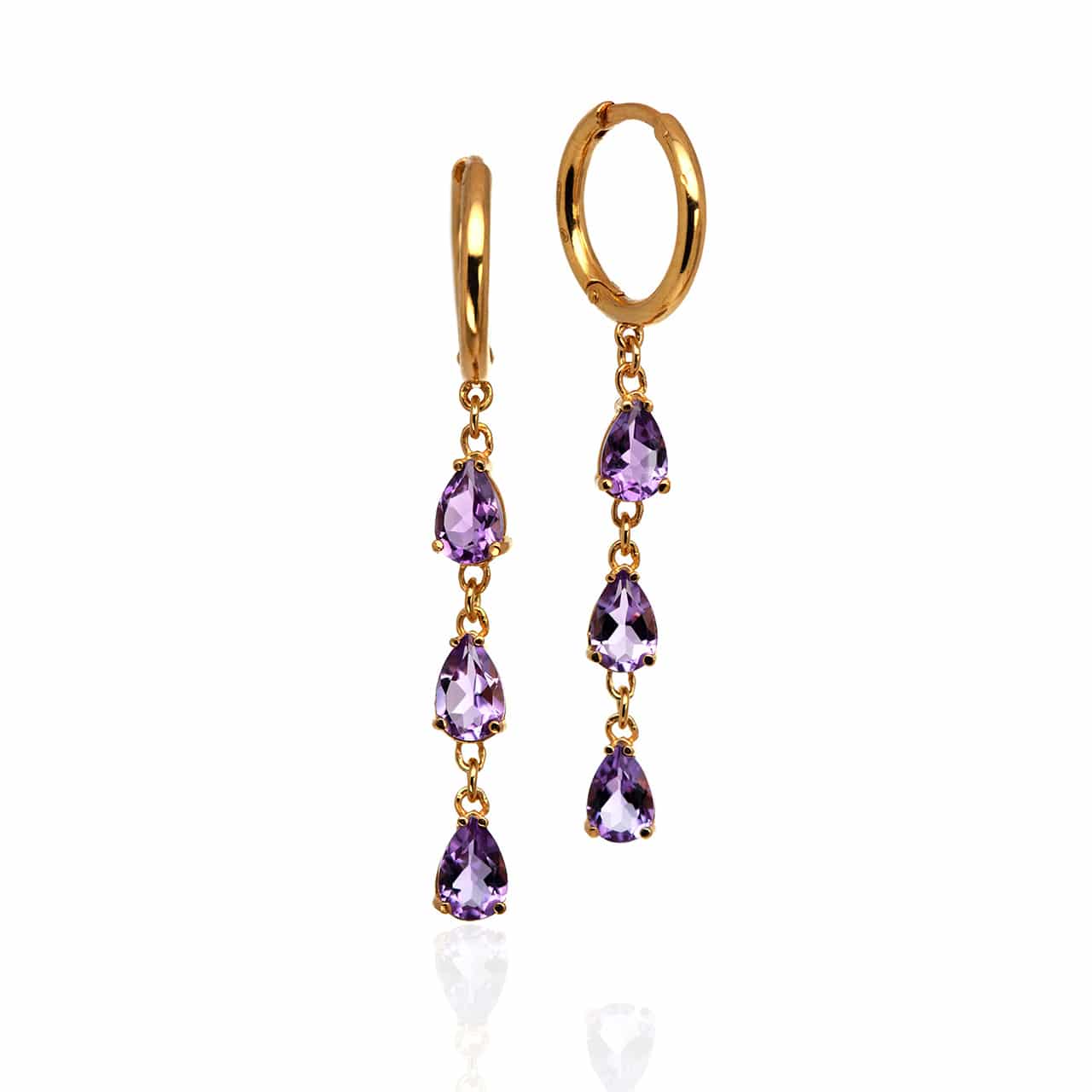 Boucles d'oreilles Dream Colors Améthyste