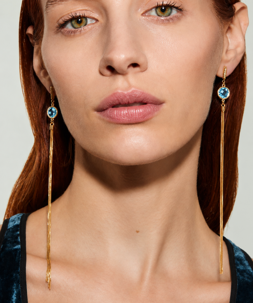 Orecchini Chic Colors Topazio Azzurro