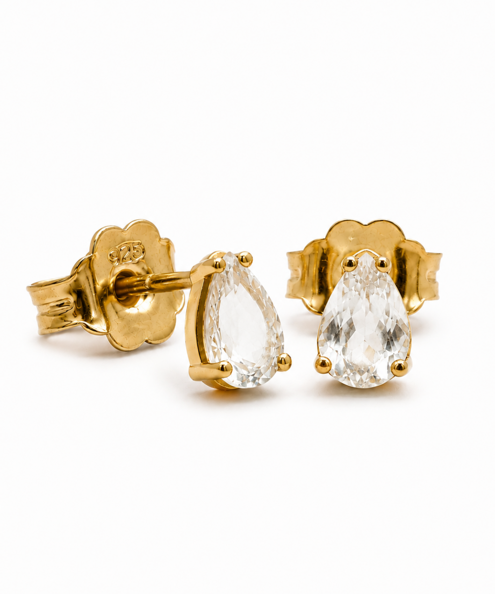 Rock Crystal Drop Earrings