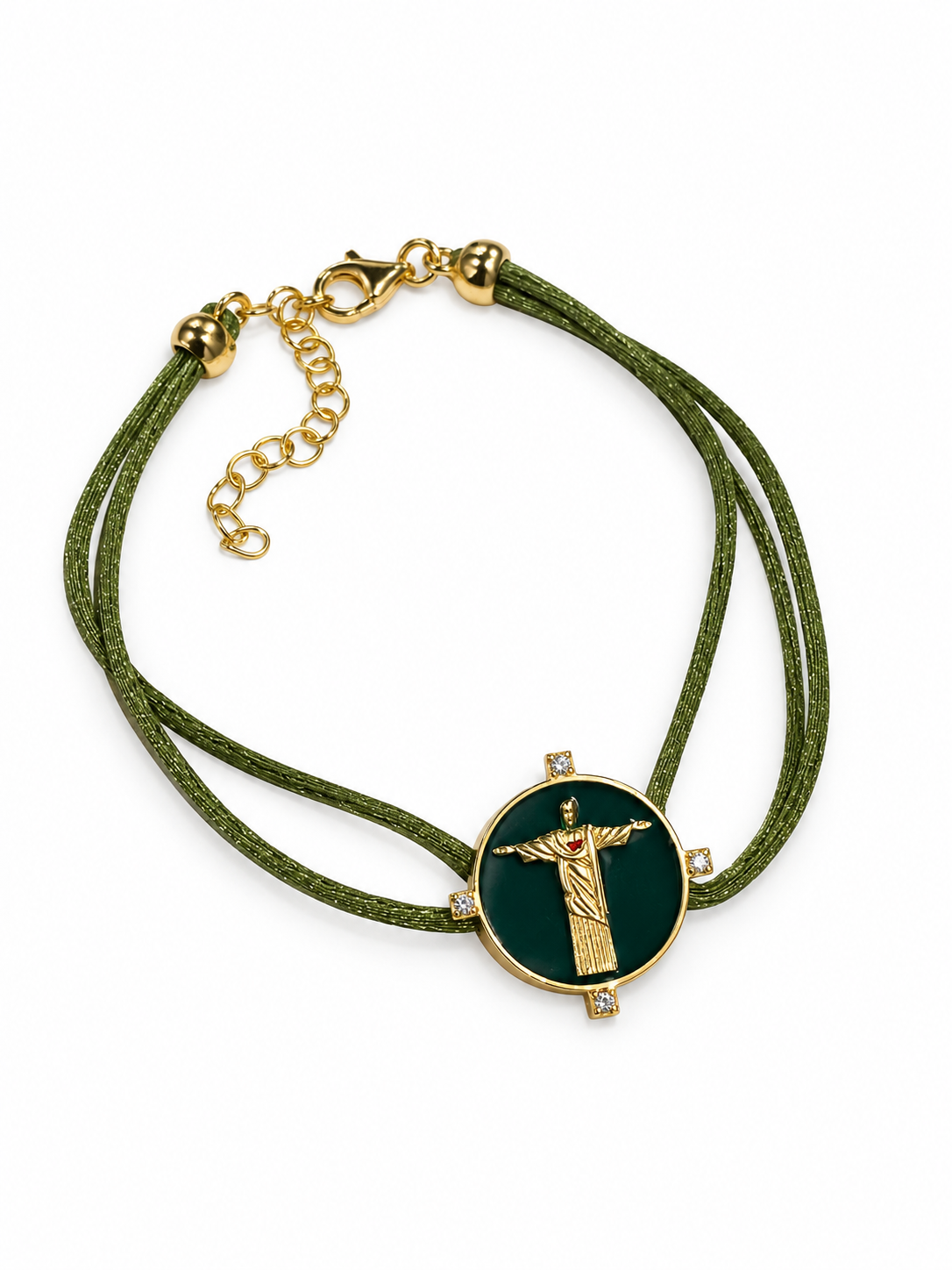 Bracciale Cordino Corcovado Verde Foresta